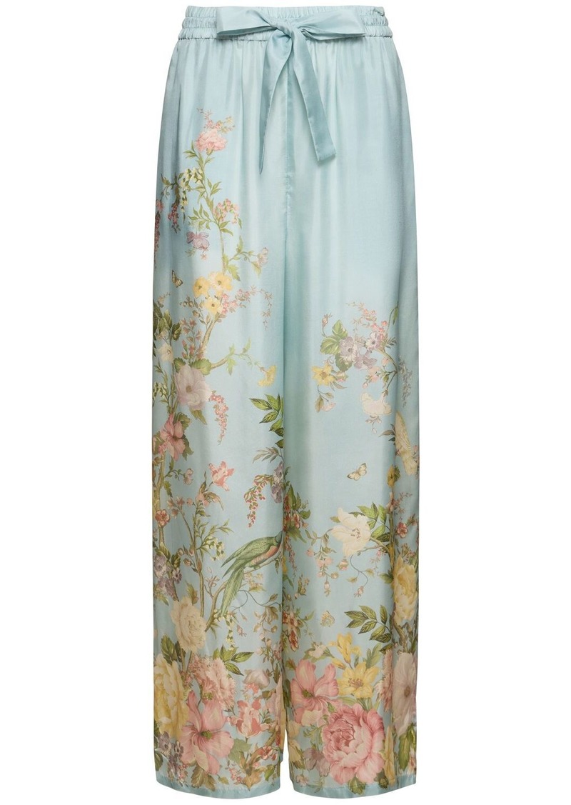 Zimmermann Waverly Printed Silk Relaxed Pants