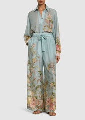 Zimmermann Waverly Printed Silk Relaxed Pants