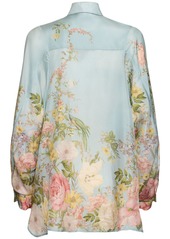 Zimmermann Waverly Printed Silk Relaxed Shirt