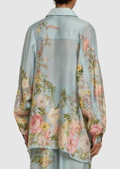 Zimmermann Waverly Printed Silk Relaxed Shirt