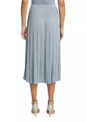 Zimmermann Waverly Rib-Knit Midi-Skirt