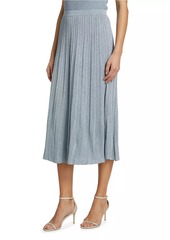 Zimmermann Waverly Rib-Knit Midi-Skirt