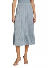 Zimmermann Waverly Rib-Knit Midi-Skirt