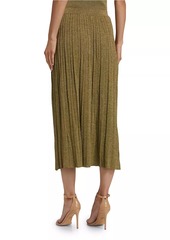 Zimmermann Wylie Metallic Knit Midi-Skirt