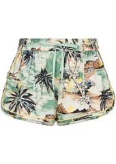 Zimmermann Juliette island print shorts