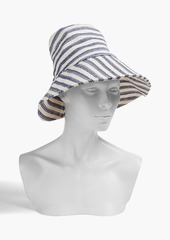 Zimmermann - Striped canvas sunhat - White - ONESIZE