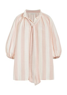 Zimmermann - Acacia Blouson Shirt - Pink - 1 - Moda Operandi