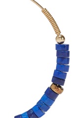 Zimmermann - Aloha 14-karat gold-plated bead hoop earrings - Blue - OneSize