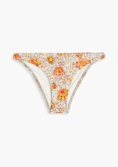 Zimmermann - Floral-print low-rise bikini briefs - Blue - 0