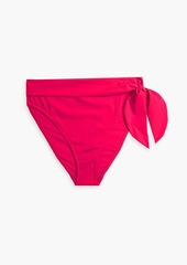 Zimmermann - Bow-detailed high-rise bikini briefs - Pink - 0