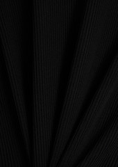 Zimmermann - Bow-detailed ribbed-knit midi dress - Black - 2