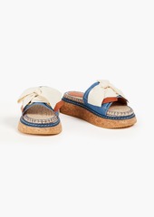 Zimmermann - Canvas and denim espadrille slides - Blue - EU 37