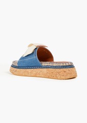 Zimmermann - Canvas and denim espadrille slides - Blue - EU 37