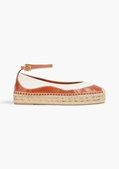 Zimmermann - Canvas and leather espadrilles - Brown - EU 37