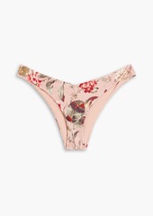 Zimmermann - Floral-print low-rise briefs - Pink - 4