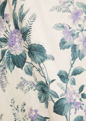 Zimmermann - Cassia ruffled floral-print linen midi dress - White - 4