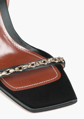 Zimmermann - Chain-trimmed satin sandals - Pink - EU 36