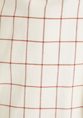 Zimmermann - Checked cotton-blend twill coat - White - S/M