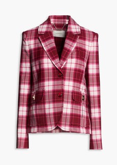 Zimmermann - Checked woven blazer - Pink - 2