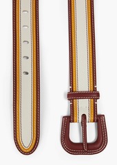 Zimmermann - Color-block leather belt - Burgundy - XS/S