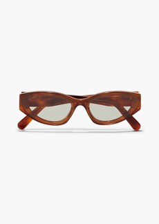 Zimmermann - Cosmo oval-frame acetate sunglasses - Brown - OneSize