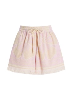 Zimmermann - Cotton-Terry Shorts - Pink - 1 - Moda Operandi