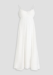 Zimmermann - Cutout quilted linen midi dress - White - 2