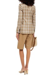 Zimmermann - Double-breasted checked wool blazer - Neutral - 00