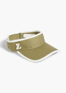 Zimmermann - Appliquéd cotton-drill visor - Green - ONESIZE