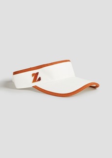 Zimmermann - Appliquéd cotton-drill visor - White - ONESIZE