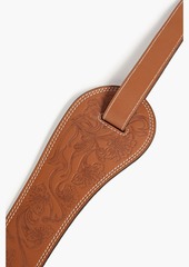 Zimmermann - Embossed leather waist belt - Brown - S/M