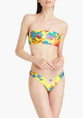 Zimmermann - Floral-print bandeau bikini - Yellow - 0
