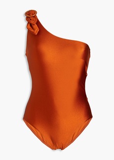 Zimmermann - One-shoulder cutout swimsuit - Brown - 0