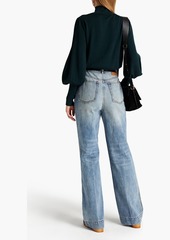 Zimmermann - Faded high-rise flared jeans - Blue - 28