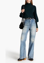 Zimmermann - Faded high-rise flared jeans - Blue - 24