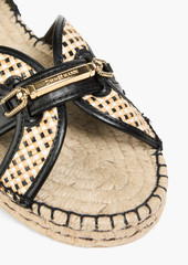 Zimmermann - Faux raffia platform espadrille sandals - Black - EU 36