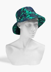 Zimmermann - Printed linen bucket hat - Green - ONESIZE