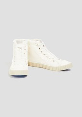 Zimmermann - Frayed canvas high-top sneakers - White - EU 36