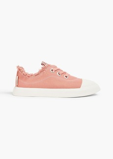 Zimmermann - Frayed canvas sneakers - Pink - EU 36