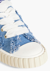 Zimmermann - Frayed denim sneakers - Blue - EU 36