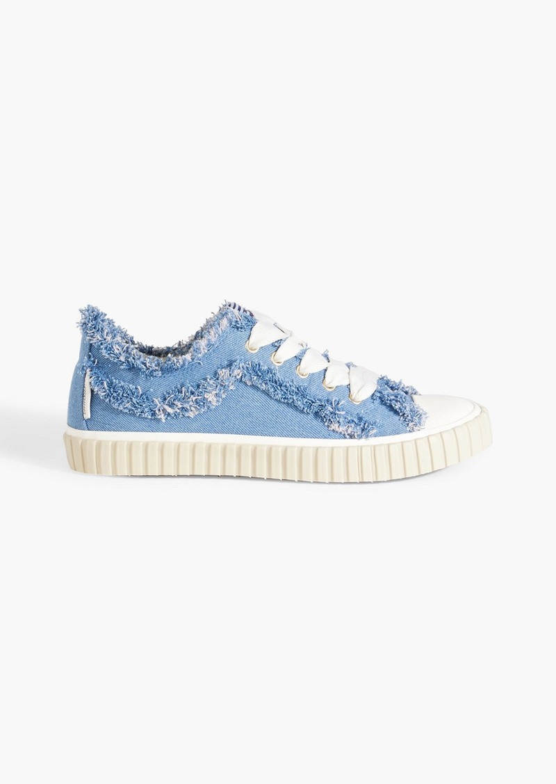 Zimmermann - Frayed denim sneakers - Blue - EU 36