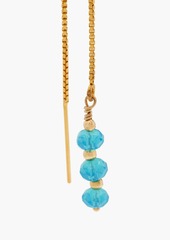 Zimmermann - Gold-tone bead earrings - Blue - OneSize