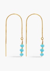 Zimmermann - Gold-tone bead earrings - Blue - OneSize