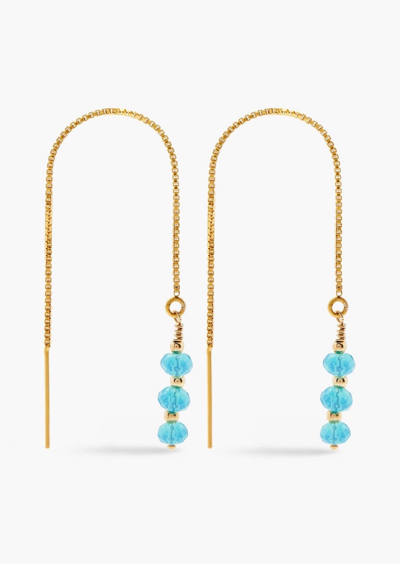 Zimmermann - Gold-tone bead earrings - Blue - OneSize