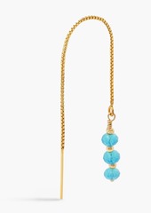 Zimmermann - Gold-tone bead earrings - Blue - OneSize