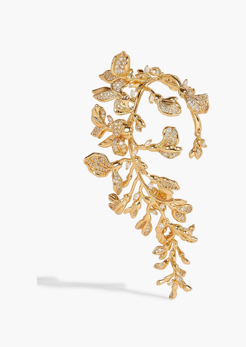 Zimmermann - Gold-tone crystal earcuff - Metallic - OneSize