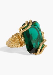 Zimmermann - Gold-tone crystal ring - Metallic - IT 15