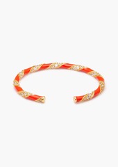 Zimmermann - Gold-tone enamel bangle - Red - S