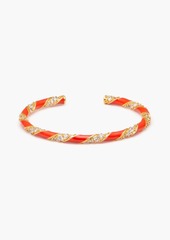 Zimmermann - Gold-tone enamel bangle - Red - S