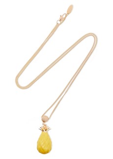 Zimmermann - Gold-tone enamel necklace - Metallic - OneSize